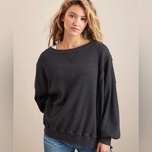 EUC American Eagle Big Hug Oversized Waffle Sweatshirt